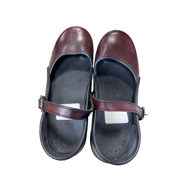 Dansko womans Burgundy Leather Mary Jane Clogs Nursing shoes Size 36/5.5-6 SKU 9 - Picture 14 of 16